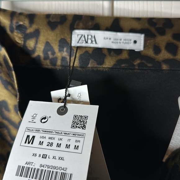 Zara Animal Print Mini Skirt Leopard - Picture 11 of 11